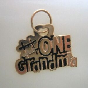 14k Gold #1 Grandma Charm